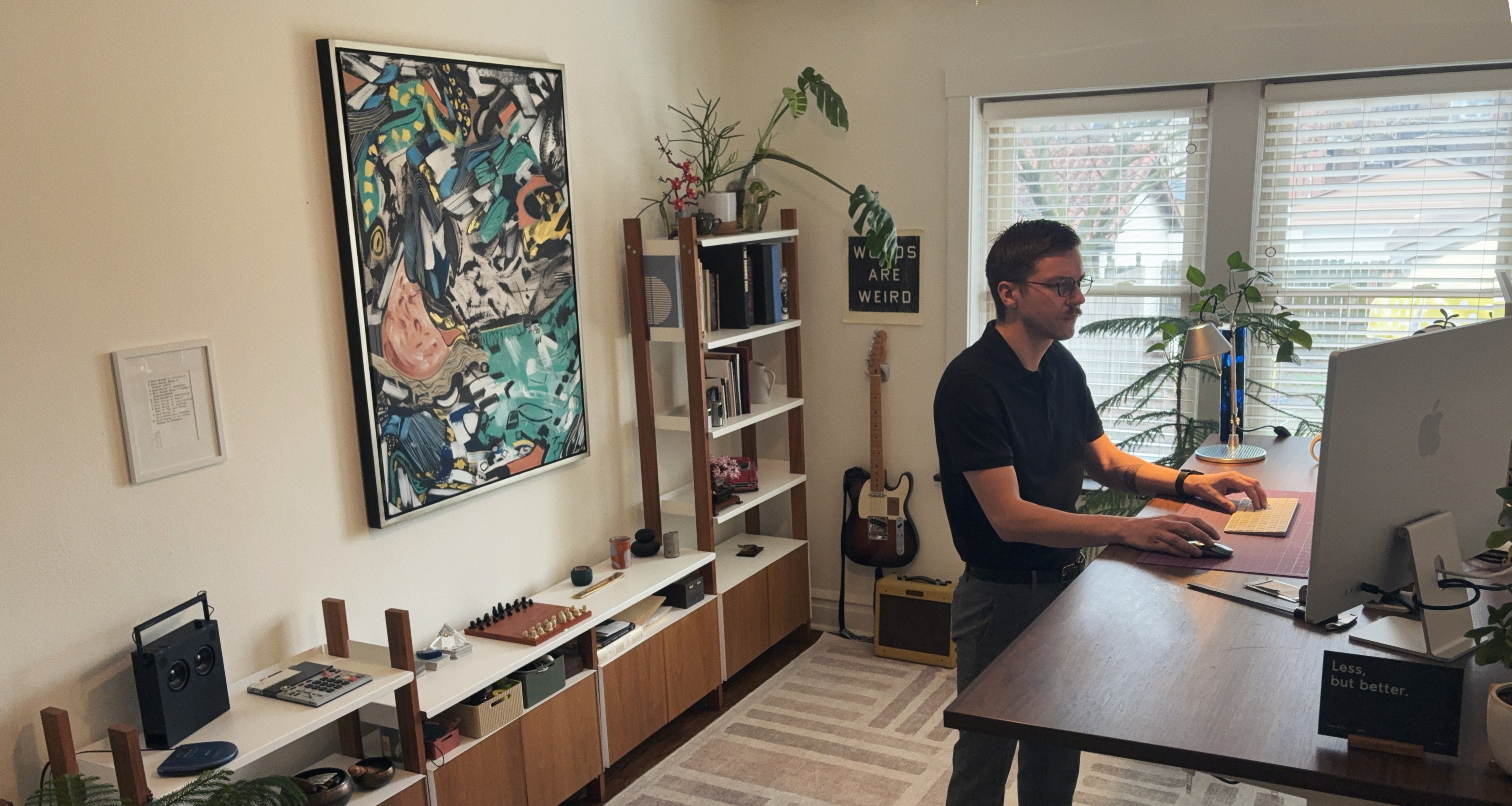 Home office workspace